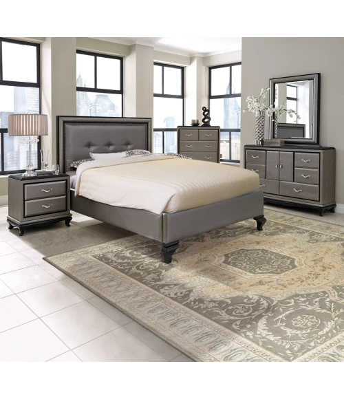 Michael Amini Platine Area Rug MA204-Slate