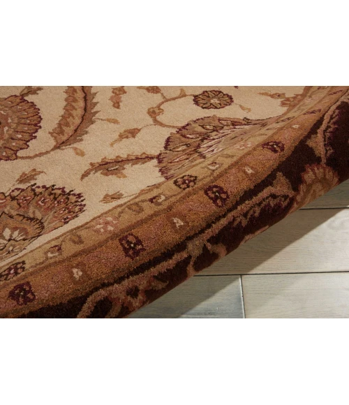 Nourison Home Heritage Hall Brown HE19 9ft. x Round Round Rug