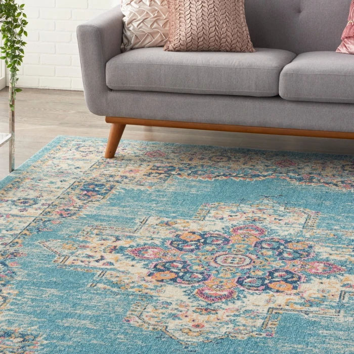 Nourison Passion Area Rug PSN03-Light Blue
