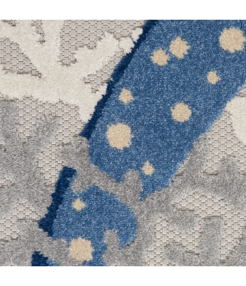 Nourison Aloha Area Rug ALH24-Blue/Grey