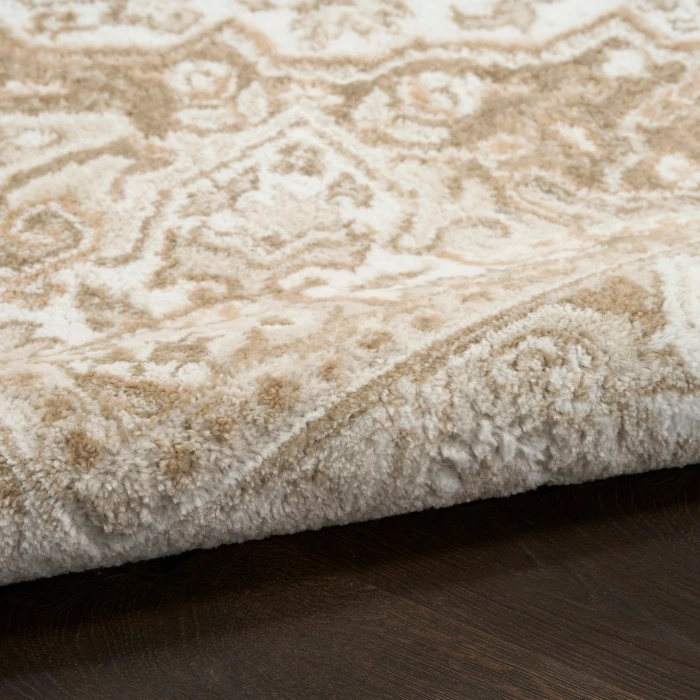 Nourison Dekor Ivory Taupe DEK08 5 ft. 3 in. X 7 ft. Rect. Rug