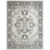 Nourison Home Dekor DEK08 Ivory Charcoal 5 ft. 3 in. X 7 ft. Area Rug