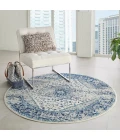 Nourison Tranquil Area Rug TRA06 Ivory/Light Blue