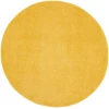 Nourison Home Nourison Essentials NRE01 Yellow 4 ft. Round Area Rug