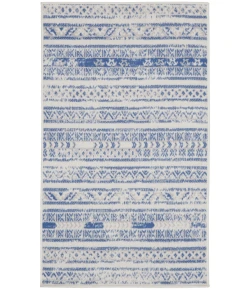 Nourison Home Whimsicle WHS16 Ivory Blue 3 ft. X 5 ft. Area Rug