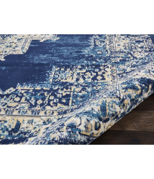 Nourison Grafix Area Rug GRF14-Navy Blue