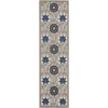 Nourison Home Aloha ALH19 Grey Blue 2 ft. 3 in. X 10 ft. Area Rug