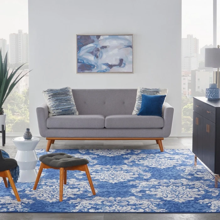 Nourison Whimsicle Area Rug WHS11-Navy Ivory