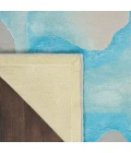 Nourison Prismatic Area Rug PRS22 Sea Mist Blue 2' x 3'