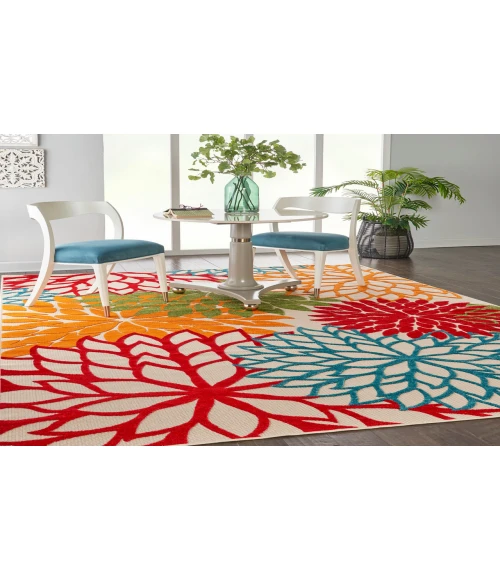 Nourison Aloha Green ALH05 7 ft. 10 in. X 10 ft. 6 in. Rectangle Rug