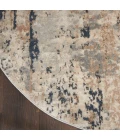 Nourison Quarry Beige Grey QUA01 8 ft. X Round Rug