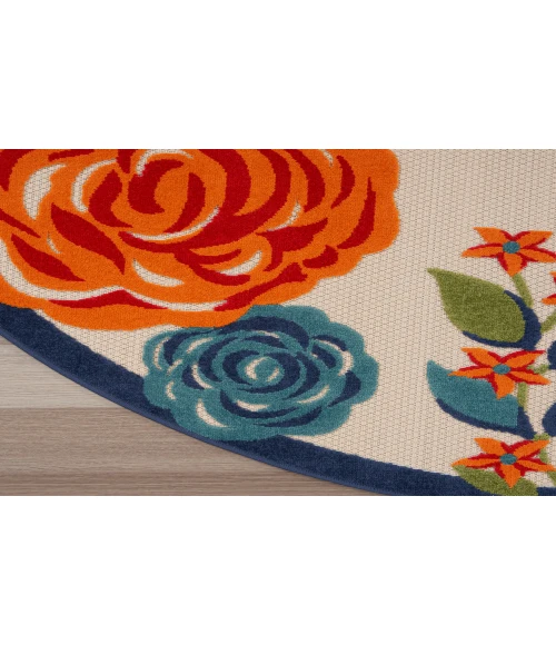 Nourison Aloha Multicolor ALH32 7’10” Round Rug