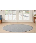 Nourison Courtyard Ivory Blue COU01 4 ft. Round Rug