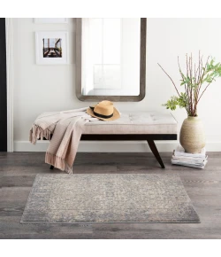 Nourison Home Moroccan Celebration KI3M1 Ivory/Slate 2 ft. 2 in. X 3 ft. 9 in. Area Rug