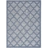 Nourison Home Easy Care NES01 Denim Blue 6 ft. X 9 ft. Area Rug