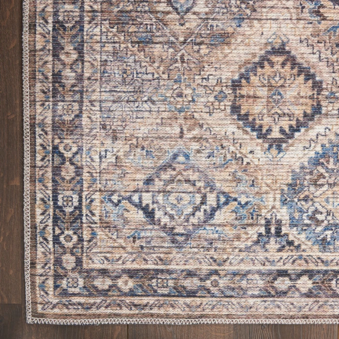 Nicole Curtis Machine Washable Series 1 Area Rug SR103 Ivory/Latte