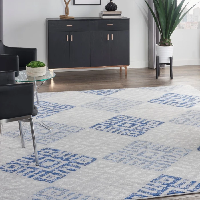 Nourison Whimsicle Area Rug WHS18-Grey Blue