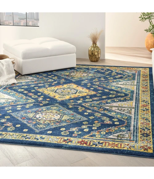Nourison Allur Area Rug ALR02-Navy Multicolor