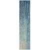 Nourison Home Passion PSN09 Navy Light Blue 2 ft. 2 in. X 10 ft. Area Rug