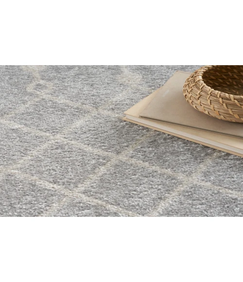 Nourison Astra Machine Washable Grey ASW10 7 ft. 10 in. Round Rug