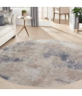 Nourison Rustic Textures Area Rug RUS02 Beige/Grey 5'3" Round