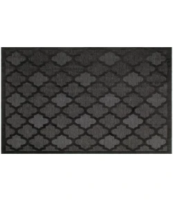 Nourison Home Easy Care NES01 Charcoal Black 9 ft. Square Area Rug