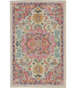 Nourison Home Passion PSN25 Ivory Pink 1 ft. 10 in. X 2 ft. 10 in. Area Rug