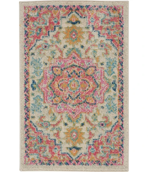 Nourison Passion Area Rug PSN25-Ivory/Pink