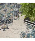 Nourison Passion Area Rug PSN03 Ivory/Grey/Blue