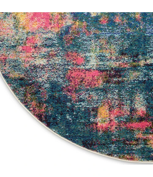 Nourison Celestial Area Rug CES09-Blue/Yellow