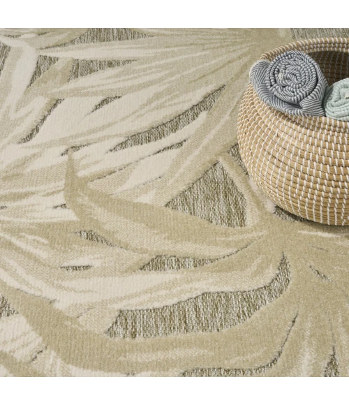 Nourison Aloha Ivory Sage ALH43 7 ft. 10 in. X 10 ft. 6 in. Rect. Rug