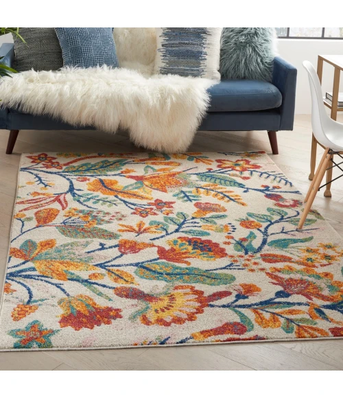 Nourison Allur Area Rug ALR09-Ivory Multicolor