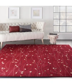 Nourison Home Grafix GRF15 Red 7 ft. 10 in. X 9 ft. 10 in. Area Rug