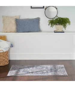 Nourison Home New Concept Washables SR101 Light Blue Multicolr 2 ft. X 3 ft. 9 in. Area Rug