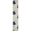 Nourison Home Aloha ALH05 Ivory Navy 2 ft. 3 in. X 12 ft. Area Rug