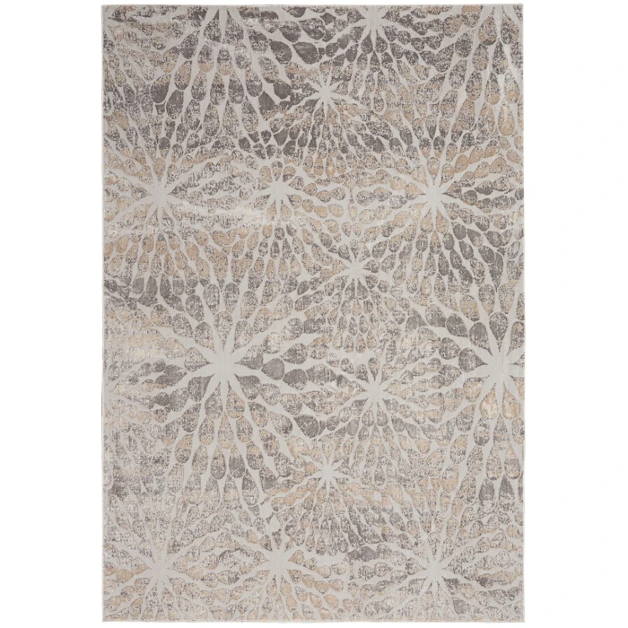 Nourison Sleek Textures Area Rug SLE07-Ivory/Beige