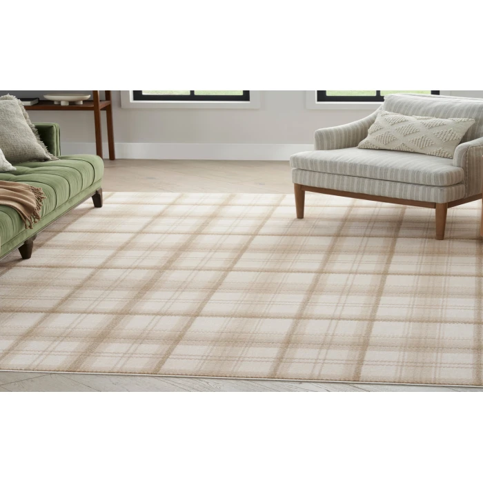 Nourison Grafix Ivory Beige GRF03 9 ft. X 12 ft. Rectangle Rug