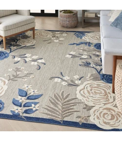 Nourison Home Aloha ALH32 Blue Grey 9 ft. X 12 ft. Area Rug