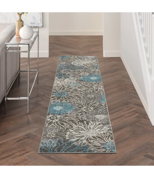Nourison Passion Area Rug PSN17-Charcoal/Blue