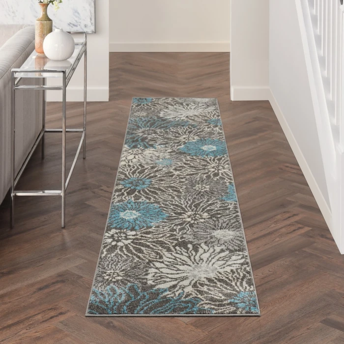 Nourison Passion Area Rug PSN17-Charcoal/Blue