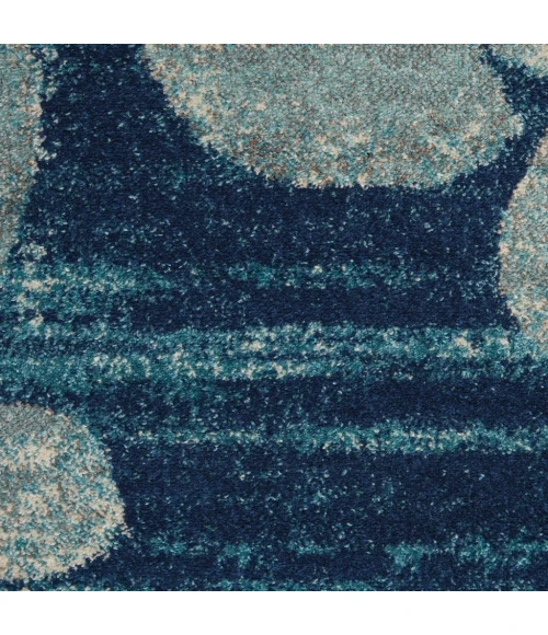 Nourison Tranquil Area Rug TRA01-Navy/Light Blue