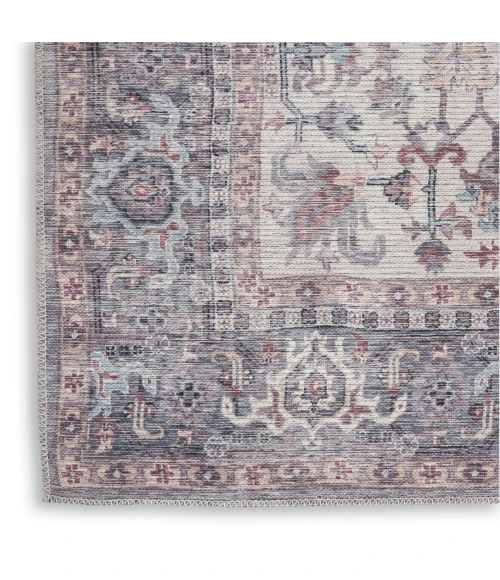 Nicole Curtis Machine Washable Series 1 Area Rug SR104 Black 2' x 4'