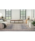 Nourison Serenity Home Ivory Blue SRH01 7 ft. 10 in. X 9 ft. 10 in. Rectangle Rug