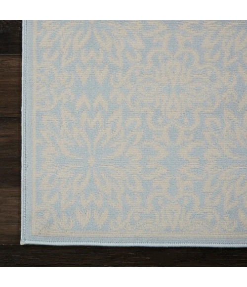 Nourison Jubilant Runner Area Rug JUB06-Ivory/Light Blue