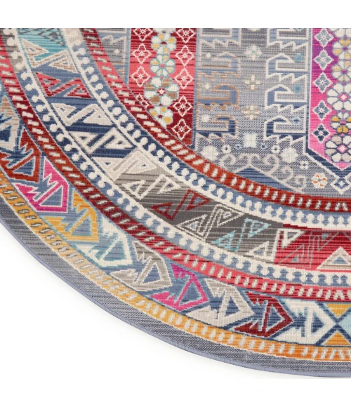 Nourison Vintage Kashan Area Rug VKA06-Grey/Multi