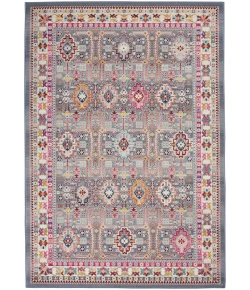 Nourison Home Vintage Kashan VKA05 Grey/Multi 5 ft. 3 in. X 7 ft. 10 in. Area Rug
