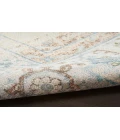 Nourison Astra Machine Washable Ivory Blue ASW13 6 ft. 7 in. X 9 ft. Rectangle Rug