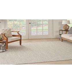 Nourison Home Courtyard COU01 Ivory Silver 8 ft. Square Area Rug