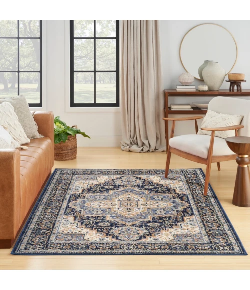 Nourison Nourison Essentials Persian Navy NRE07 4 ft. X 6 ft. Rect. Rug