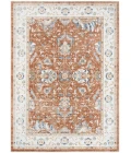 Nourison Astra Machine Washable Rust Ivory ASW20 5 ft. 3 in. X 7 ft. Rect. Rug